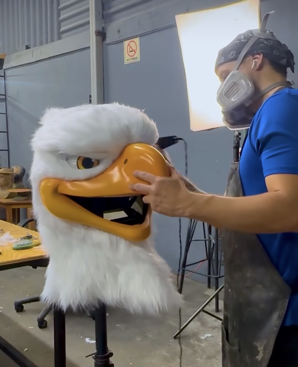 Produção de mascote