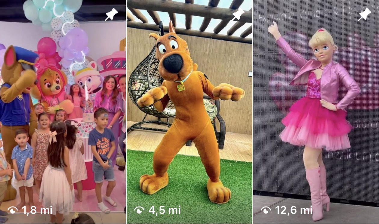 Vídeos virais da Mascotes dos Sonhos